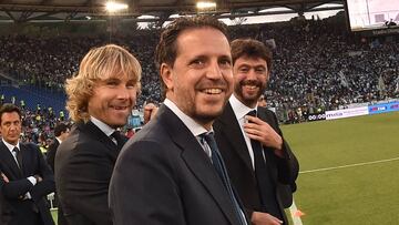 Paratici, junto a Nedved.