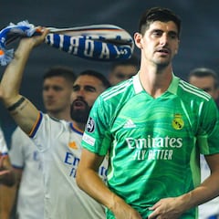 Courtois celebrates Champions League final performance with brick wall tattoo