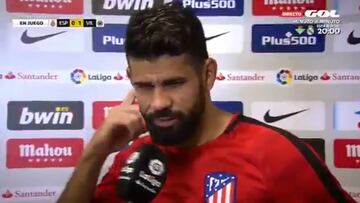 Diego Costa sobre los árbitros: "Me tienen manía..."