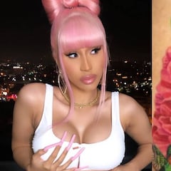 Cardi B muestra con unas explosivas fotos su colosal tatuaje nuevo