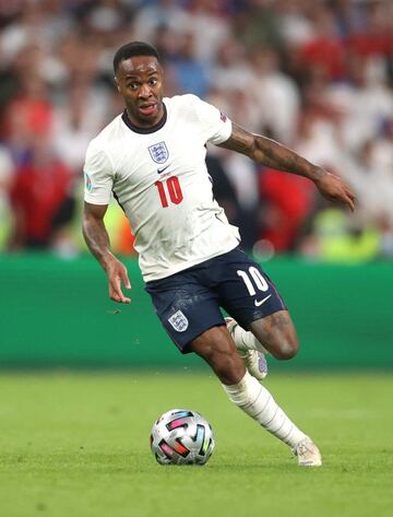 Sterling, en un partido con Inglaterra en esta Eurocopa.