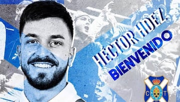 Oficialización del fichaje de Héctor Hernández por el CD Tenerife.