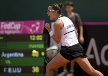 Paula Ormaechea disputa el duelo en Buenos Aires ante la norteamericana  Coco Vandeweghe 