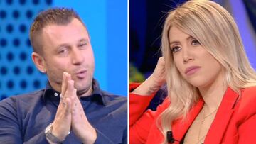 Cassano y Wanda discuten en directo por la situación de Icardi