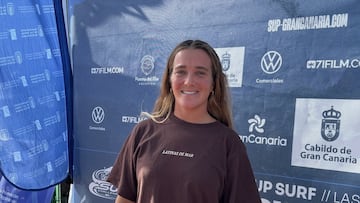 Lucía Cosoleto ante el photocall del Gran Canaria Pro-AM 2025