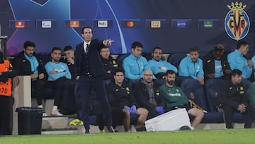 Unai Emery, en el partido contra el Young Boys. 