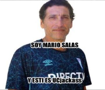 Mario Salas fue el protagonista de las burlas tras la derrota de la UC ante Wanderers.