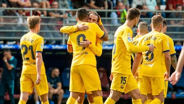El tridente del FC Barcelona apareció por primera vez en lo que va de la temporada. Messi, Suárez y Griezmann fueron los encargados de darle la victoria en Ipurúa.