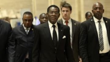 Teodoro Obiang, presidente de Guinea Ecuatorial, defendi&oacute; que su pa&iacute;s albergue la pr&oacute;xima Copa de &Aacute;frica pese a la amenaza del &Eacute;bola.