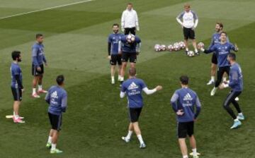 Último entrenamiento del Madrid antes de recibir al Sevilla