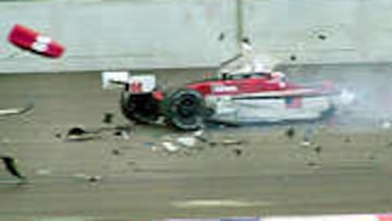 El italiano Zanardi en el momento del accidente que le ha costado las pierdas.