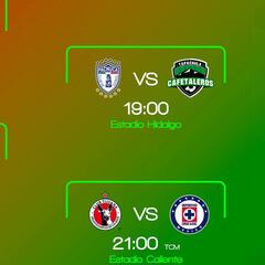 Horarios de los Octavos de Final de la Copa MX