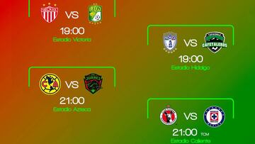 Horarios de los Octavos de Final de la Copa MX