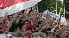 Aficionados del Rayo en Vallecas.