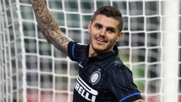Icardi se ha convertido ya en el 9 que Simeone más desea para su Atleti 2016-17. En la foto, celebra un gol con el Inter.