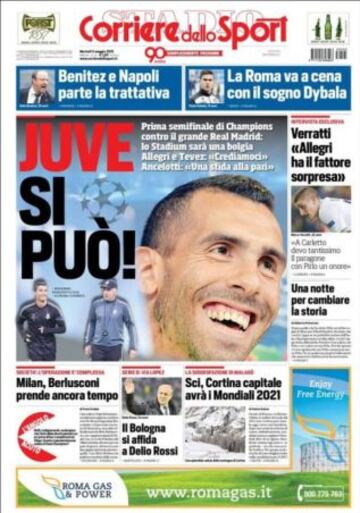 Portadas de la prensa deportiva