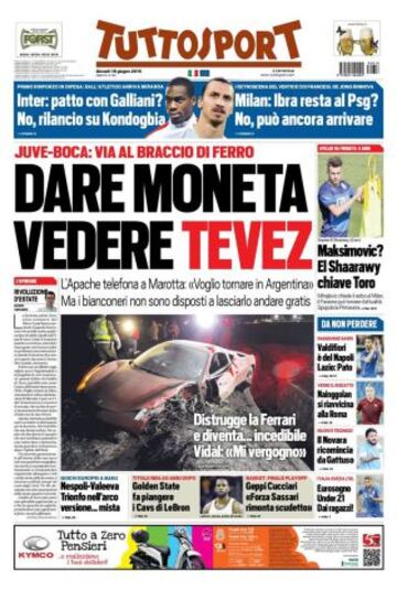 Portadas de la prensa deportiva