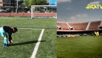 En las redes revive el 'Reto Ronaldinho' de darle al poste