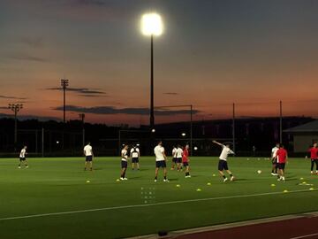 El entrenamiento del 'Tri' olímpico en Tokio