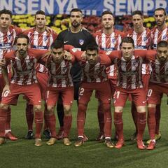 1x1 del Atleti: acabó con Costa, Griezmann, Gameiro y Vitolo