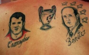 Carragher y Benítez. 
