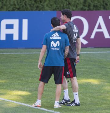 Isco y Fernando Hierro