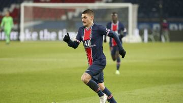 Marco Verratti of PSG during the French championship Ligue 1 football match between Paris Saint-Germain (PSG) and Stade Brestois 29 on January 9, 2021 at Parc des Princes stadium in Paris, France - Photo Jean Catuffe / DPPI
AFP7
09/01/2021 ONLY FOR USE