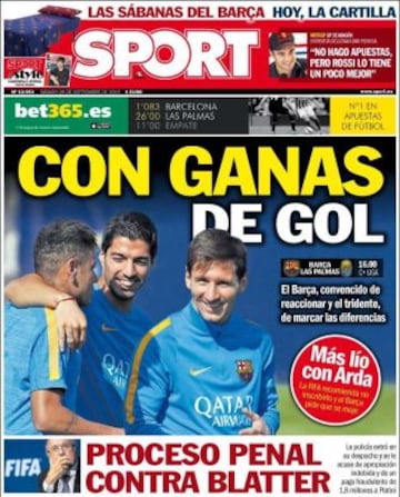 Portadas de la prensa deportiva