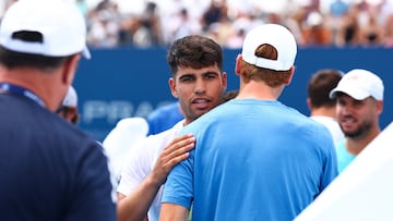 Sinner - Alcaraz en directo: final del Masters 1.000 de Cincinnati, hoy en vivo