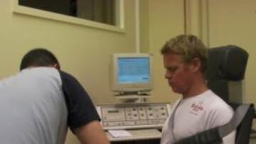 <b>REVISIÓN. </b>Alex Pella en las pruebas.