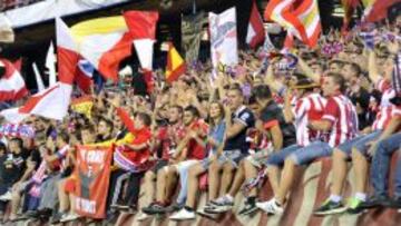 Los aficionados del Atlético estarán, una vez más, al lado de sus jugadores.