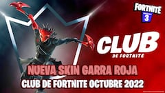 Así es la nueva skin Garra Roja del Club de Fortnite de octubre 2022; ¿cómo conseguirla?