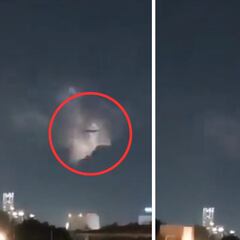 Video: Captan a supuesto ovni durante una tormenta eléctrica en Puebla