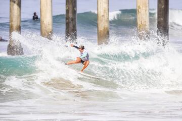 Se quedó en cuartos de final, aunque hizo un buen papel en el Vans US Open of Surfing y dejó buenas fotos como esta. 