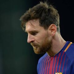 Messi sólo ha marcado 3 goles fuera del Espanyol, 2 de penalti