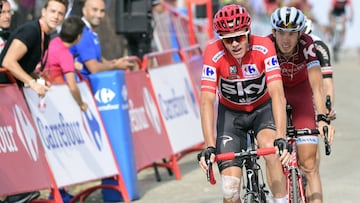 Chris Froome cruz&oacute; cuarto la meta de La Pandera.