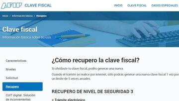 Clave fiscal de AFIP: cómo obtener una nueva o blanquear si la olvidaste