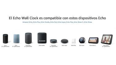 Echo Wall Clock: as es el reloj analgico de pared con Alexa y temporizador incluido