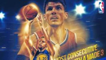 Curry y su récord: 542 triples, 45,6%, sólo 15 derrotas...