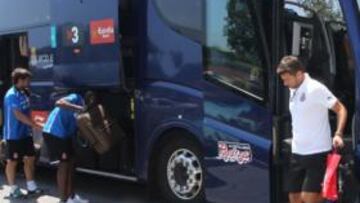 <b>SU 'SEGUNDA CASA'. </b>La expedición del Espanyol llegó en autocar a Peralada a las dos en punto.