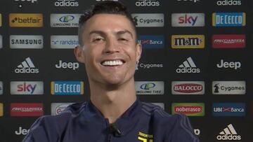 La curiosa forma de Cristiano de arengar a los fans de la Juventus para la remontada: hasta se reía