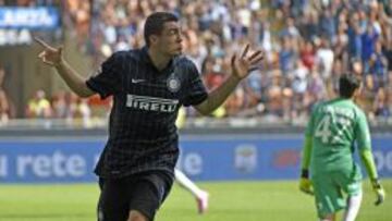 Kovacic celebra un gol con el Inter.