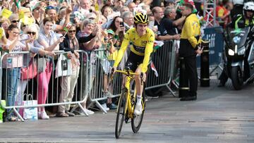 Geraint Thomas recibe un homenaje en Gales tras proclamarse campe&oacute;n del Tour de Francia 2018.
