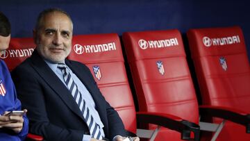 Tom&aacute;s Re&ntilde;ones, en el Wanda Metropolitano.