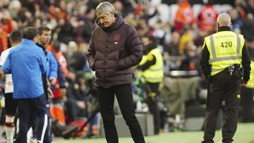 Quique Setién, entrenador del Barcelona.