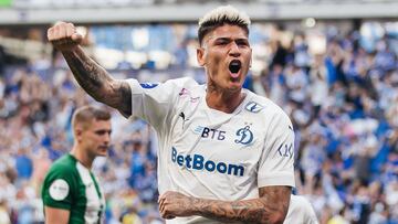 Jorge Carrascal, volante colombiano de Dinamo Moscú