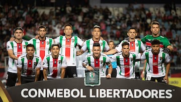 Futbol, Palestino vs Nacional
Segunda ronda, Copa Libertadores 2024.
El equipo de Palestino es fotografiado durante el partido de copa libertadores contra Nacional disputado en el estadio El Teniente en Rancagua, Chile.
12/03/2024
Byron Perez /Photosport

Football, Palestino vs Nacional
2nd round, Copa Libertadores 2024.
Palestino's team are pictured during the copa libertadores match against Nacional at the El Teniente stadium in Rancagua, Chile.
12/03/2024
Byron Perez /Photosport