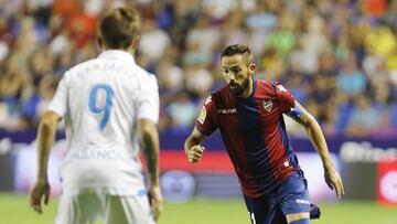 Morales en el encuentro ante el Deportivo.