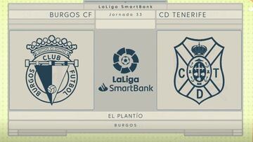 Resumen del Burgos vs. Tenerife de LaLiga SmartBank