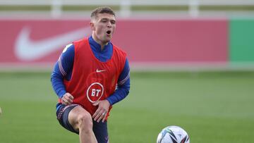 Trippier, en un entrenamiento con su selección